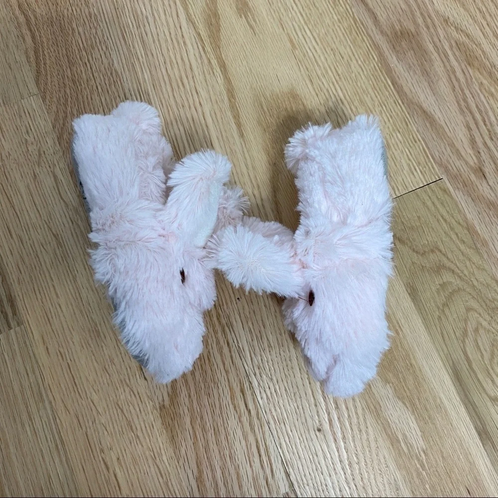 Laura Ashley Bunny Slippers Kids 7/8 Toddler Pink
